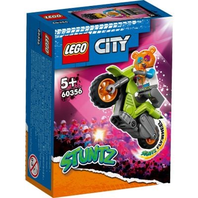 N00060356_001w 5702017416182 LEGO® City - Motocicleta de cascadorie cu urs (60356)