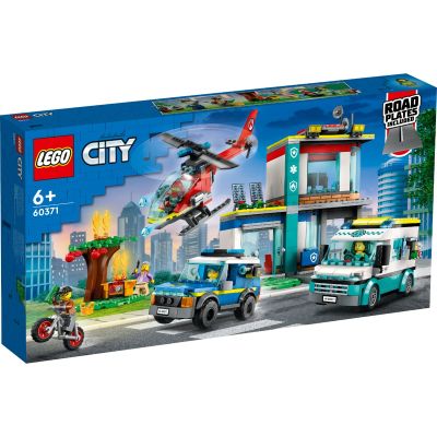 N00060371_001w 5702017416311 LEGO® City - Centru pentru vehicule de urgenta (60371)