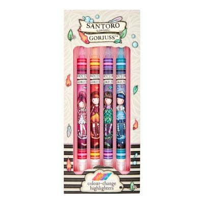Set 4 markere, Gorjuss, Colour Change Highlighters