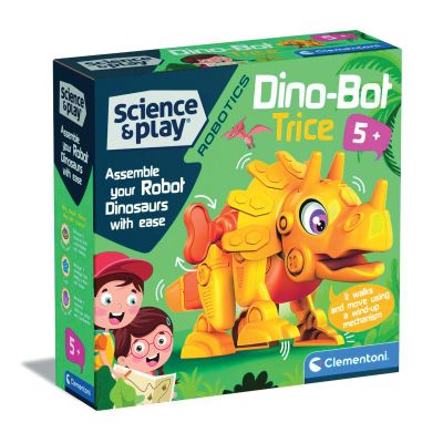 N00075074_001w 8005125750740 Kit de constructie, Clementoni, Science and Play, Robotul Dino Triceratops