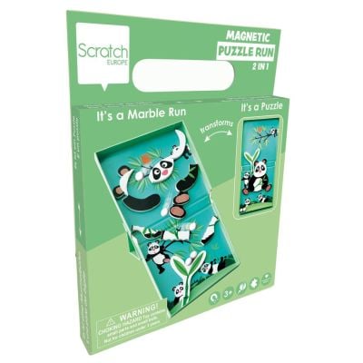 N00081174_001w 5414561811749 Puzzle magnetic Scratch, Panda, 11 piese
