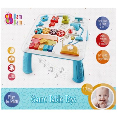 N00081793_001w 5908275178712 Jucarie bebelusi, BamBam, Masuta muzicala cu activitati, 2 in 1