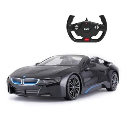 Masina cu telecomanda, Rastar, BMW I8 Roadster, 1:12, Negru