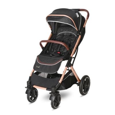 N00097038_001 3800151970385 Carucior pentru nou-nascut, Lorelli Storm, pana la 22 kg, cadru aluminiu, Luxe Black
