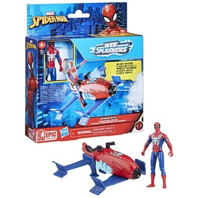 N000F8845_001w 5010996194626 Figurina si vehicul, Marvel Spider-Man, Web Splashers, Spider-Man si Hydro Jet