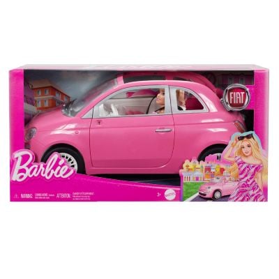 Papusa cu masinuta, Barbie in masina, Fiat 500, HRG59