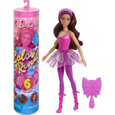 N000HRK17_001w 194735178650 Papusa balerina surpriza Barbie, Color Reveal, HRK17
