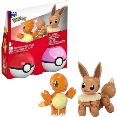 N000HXP11_007w 194735275335 Set de constructie, Mega Pokemon, Charmander si Eevee, JCR81