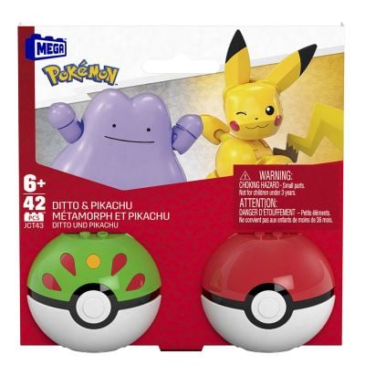 N000HXP11_005w 194735275908 Set de constructie, Mega Pokemon, Pikachu si Ditto, JCT43