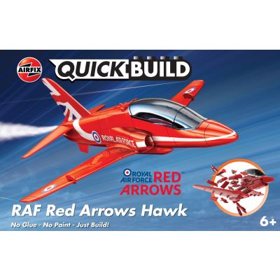 Set de constructie, Airfix Quickbuild, Red Arrows Hawk, 31 piese