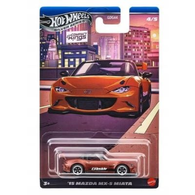 Masina metalica, Hot Wheels, Silver Series, 15 Mazda MX-5 Miata, 1:64