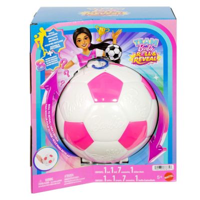 Papusa Barbie, Team Barbie Roll & Reveal, Fotbal, JMK20