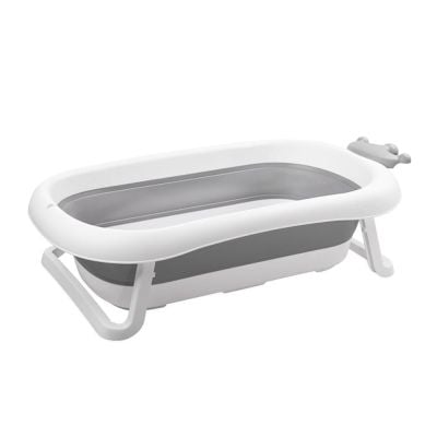 Cadita pliabila pentru bebelusi cu dop de scurgere, Lorelli Royal, 83 cm, Grey