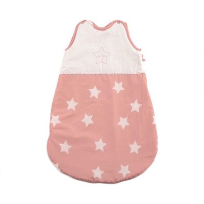 N01001497_001 3800166114972 Sac de dormit de vara, Lorelli, 0-6 luni, Stars Pale Blush
