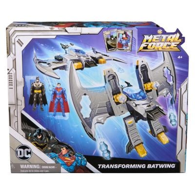 Set de joaca 2 in 1, DC Comics, Batman si Superman, Metal Force Batwing, 6070889