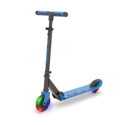Trotineta pliabila cu 2 roti cu lumini, Chillafish, Flexxi Glow, Navy