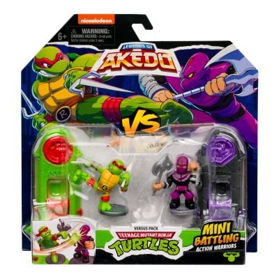 N01015276_001w 630996152829 Set 2 figurine, Akedo, Testoasele Ninja, Raph Vs Foot Soldier, S3