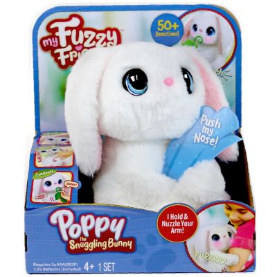 N01018524_001w 810017185245 Jucarie de plus interactiva, My Fuzzy Friends, Poppy the Snuggling Bunny
