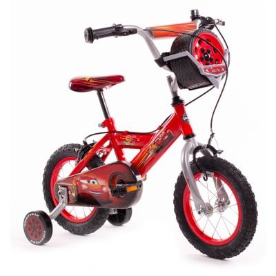 Bicicleta cu roti ajutatoare, Huffy, Disney Cars, 12 inch