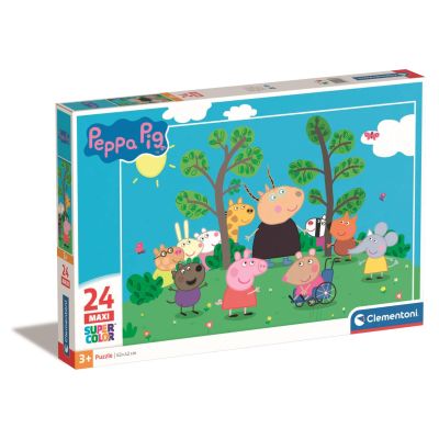 N01024237_001w 8005125242375 Puzzle Clementoni, Maxi, Peppa Pig, 24 piese