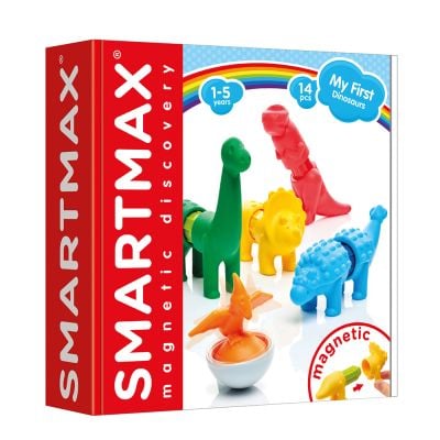 Joc magnetic, Smart Max, Primii mei dinozauri, 14 piese