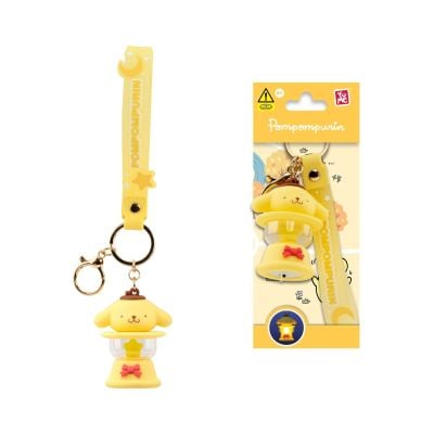 Breloc cu lumini si curea, Yume, Hello Kitty and Friends, Camping Lamp Series, Pompompurin