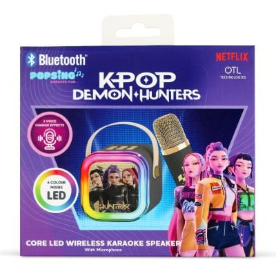Boxa wireless cu un microfon, OTL, K-Pop Demon Hunters PopSing, Negru