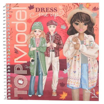 Carte cu stickere, Depesche, Top Model, Dress Me Up Cosy