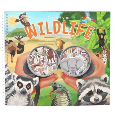 Carte cu stickere, Depesche, Create Your Wild Live