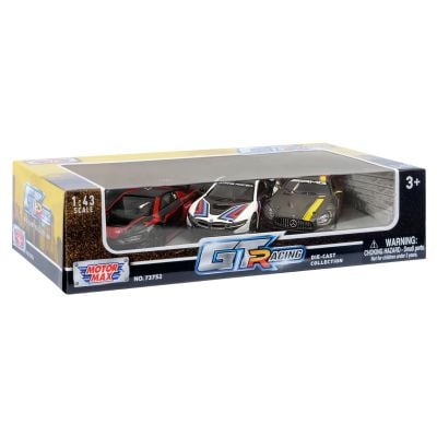 N01073752_001w 661732737529 Set 3 masinute metalice, Motormax, GT Racing, 1:43