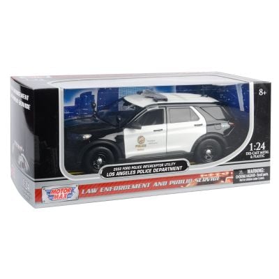 Masinuta metalica, Motormax, 2022 Ford Police Interceptor Utility, 1:24