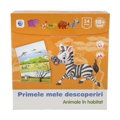 NOR1535_001 5947504021535 Puzzle Primele mele descoperiri, Animale in habitat