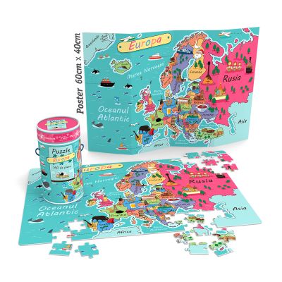 NOR4581_001w Puzzle educativ Noriel - Harta Europei, 150 piese