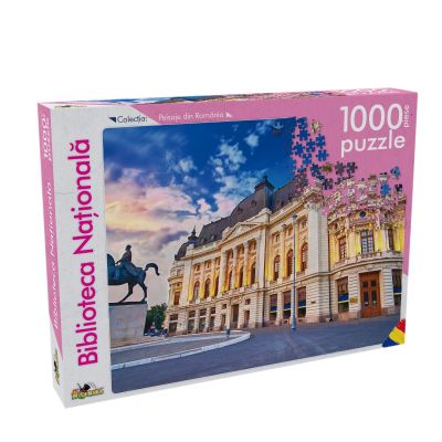 NOR5397_001w Puzzle Noriel - Peisaje din Romania - Biblioteca Nationala, 1000 Piese