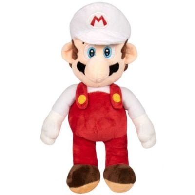N00009773_001 0794677697730 Jucarie din plus, Play by Play, Mario Fire cu sapca alba super Mario, 36 cm