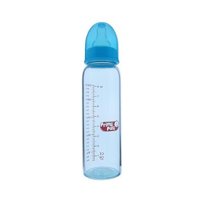 R0150B_001 Biberon borosilicat Primii Pasi, 240 ml, Albastru