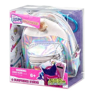 RL25261_003w Mini ghiozdanel cu 6 surprize Real Littles, Argintiu