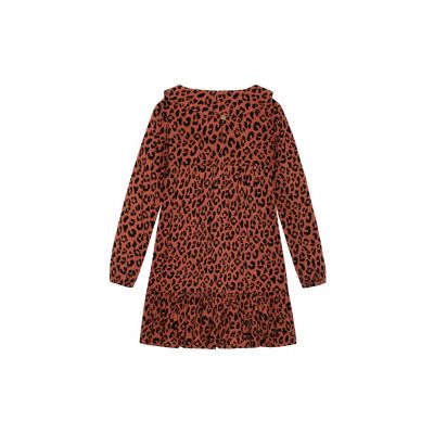 CONGO2 5059030905729 Rochie cu maneci lungi, animal print, Minoti, maron