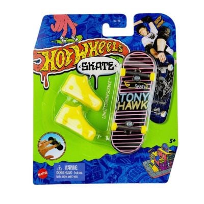 T000HGT46_011w 194735139781 Set mini placa skateboard cu pantofi, Hot Wheels, HNG33