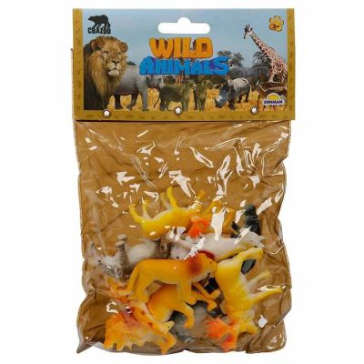 S00000706_001w 8680863007068 Set figurine animale salbatice in punga mica, Crazoo
