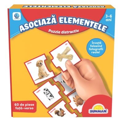 S00001437_001w 8680863041673 Puzzle Smile Games, Sa invatam asocierea elementelor, 60 piese