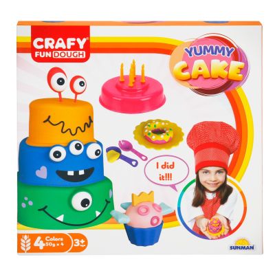S00002013_001w 8680863027790 Set de modelare din plastilina, pentru cofetarie, Crafy, 17 piese, 200 g