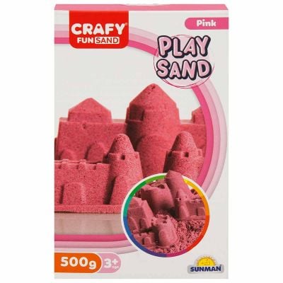 S01002236_001w 8680863022368 Nisip kinetic, Crafy, Play Sand, 500g, Roz