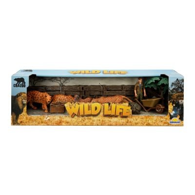 Set de joaca cu animale din jungla, Crazoo, Leopard