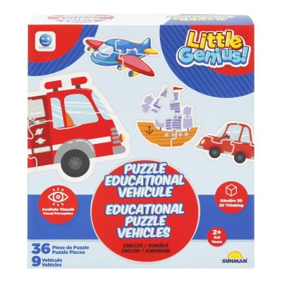 S00003021_001w 8680863030219 Puzzle educational cu vehicule, Smile Games, 36 piese