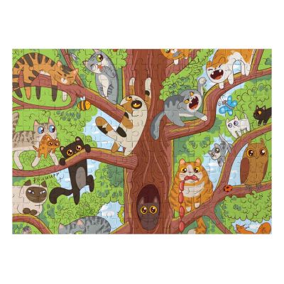 S00003276_001w 8680863032763 Puzzle Witty Puzzlezz, Pisici in copac, 100 piese