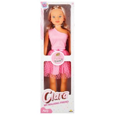 Papusa Clara in tinuta de petrecere, Dollz n More, cu rochie roz, 80 cm