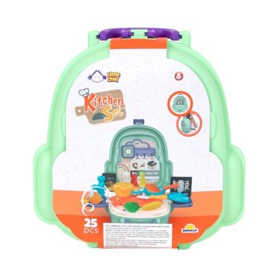 S00004264_001w 8680863042649 Set de joaca in gentuta, Little Chef, Kitchen Set, 25 piese
