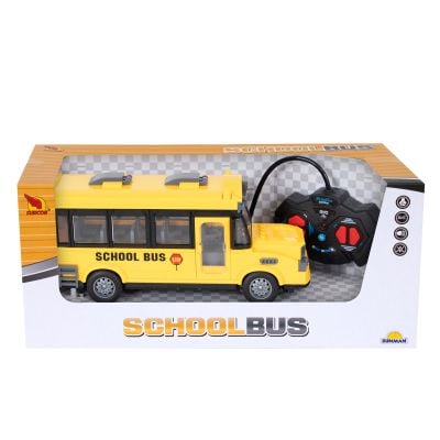 S00004322_001w 8680863043226 Autobuz scolar cu lumini si telecomanda, Suncon, 1:32