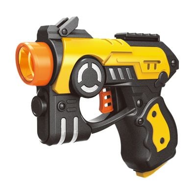 Pistol de jucarie cu lumini si sunete, Space Patrol, Galben